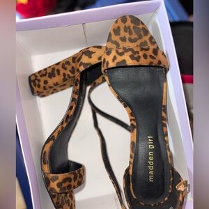 Madden girl cheetah print heels